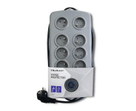 QOLTEC Quick Switch, 8 gniazd, 2,5m, szara 50162 - 462000 - zdjęcie 4